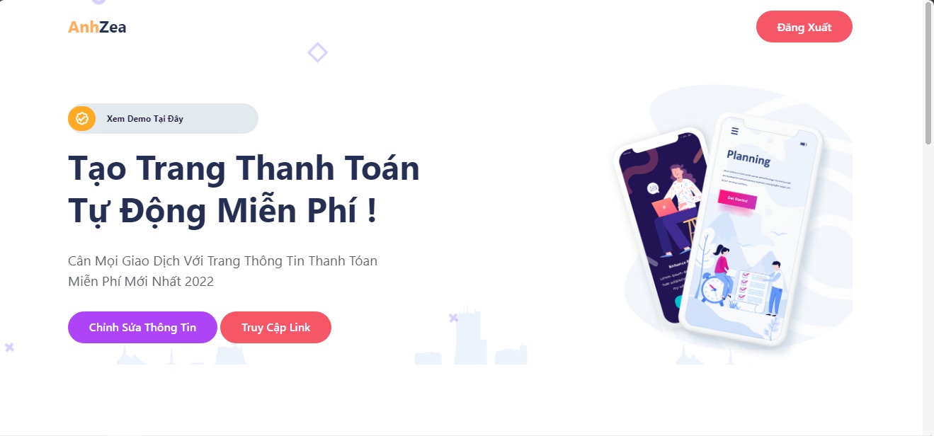 Code Tạo Thông Tin Thanh Toán Đẹp - Chuyên Nghiệp