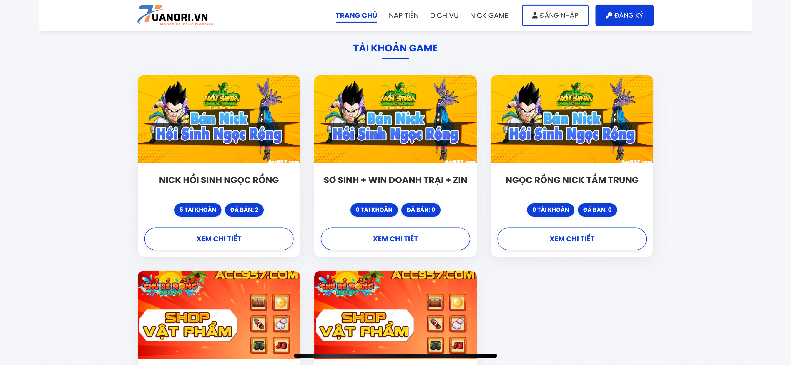 SHOP BÁN ACC GAME V1