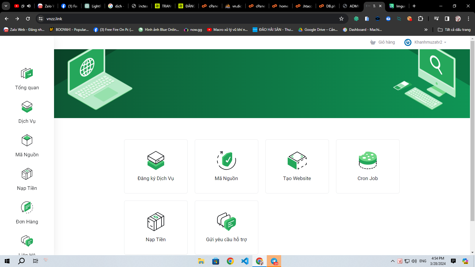 Code Bán Hosting – Mã Nguồn – VPS Tự Động | Giao Diện Đẹp Chuẩn UI/UX – Tích Hợp Nạp Tiền Auto