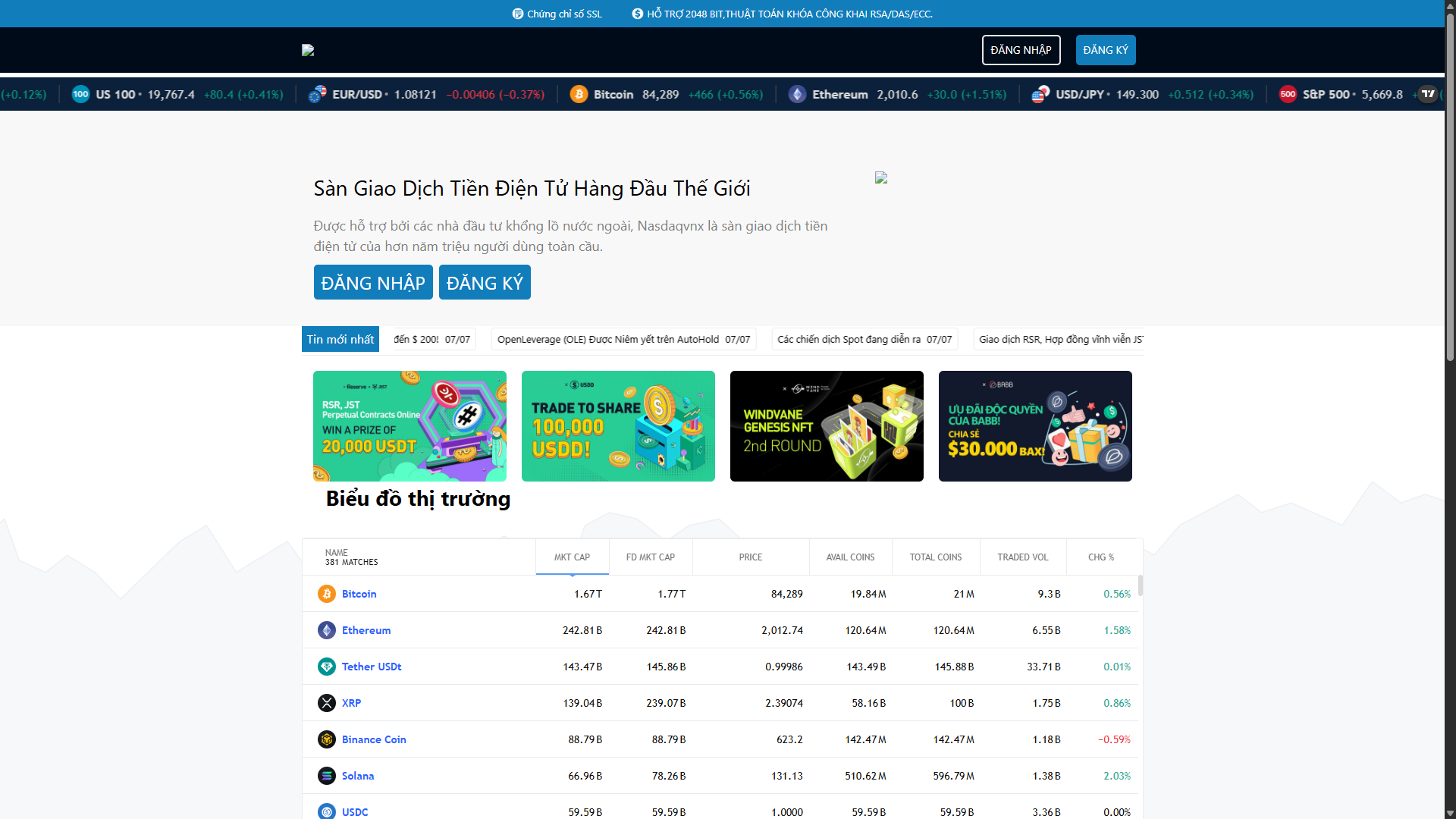 Code sàn giao dịch điện tử
